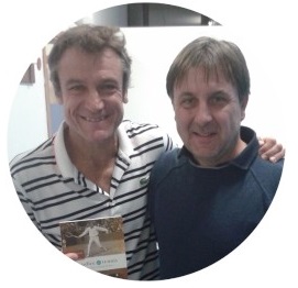 Luca Bottazzi with Mats Wilander
